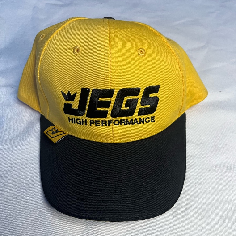 JEGS High Performance Yellow and Black Cap